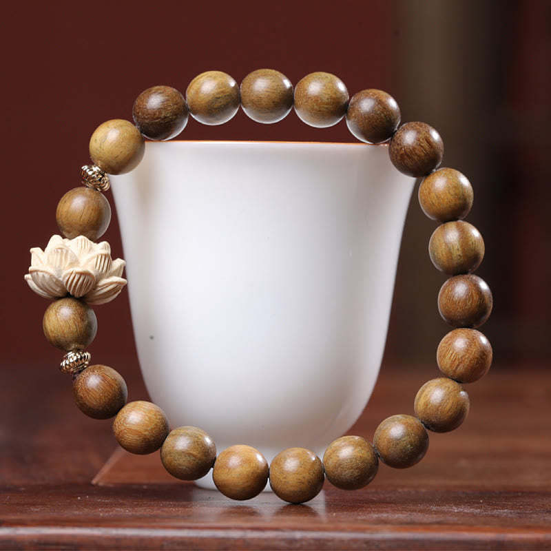 Green Sandalwood Boxwood Lotus Soothing Bracelet