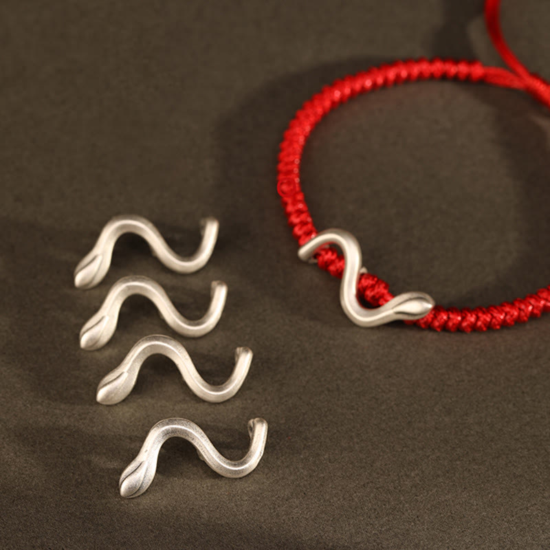 Red String 999 Sterling Silver Year of the Snake Strength Bracelet