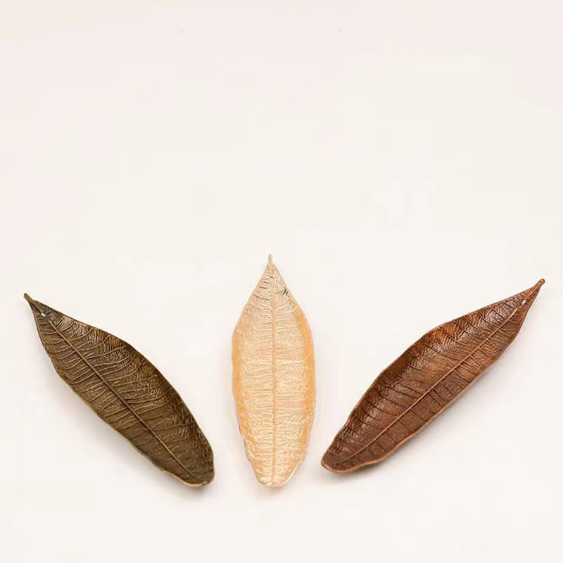 Alloy Oriental Leaf Healing Incense Burner Decoration