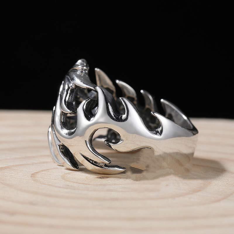 Dragon Pattern Protection Strength Adjustable Ring