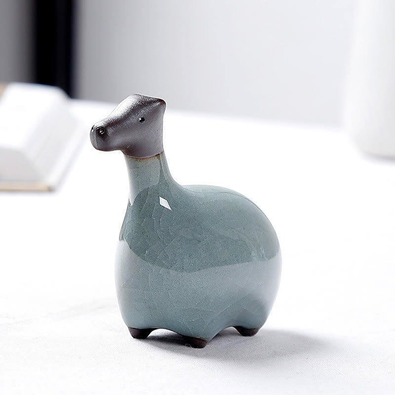 Chinese Zodiac Ceramic Tea Pet Home Decoration
