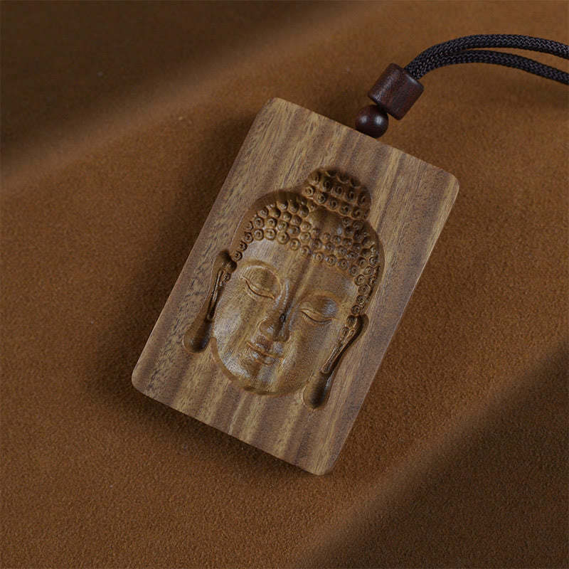 Green Sandalwood mystic zen Symbol Positive Necklace Pendant