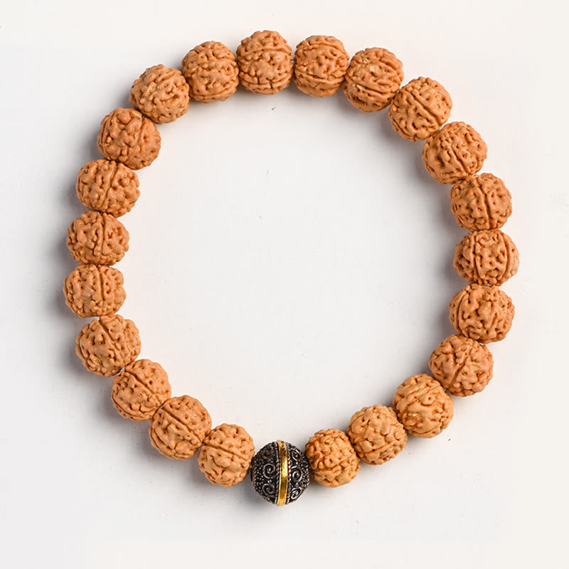 Tibet Rudraksha Bodhi Seed Wealth Auspiciousness Bracelet