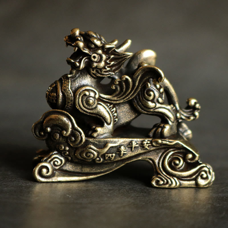 Handmade FengShui PiXiu Copper Wealth Luck Decoration