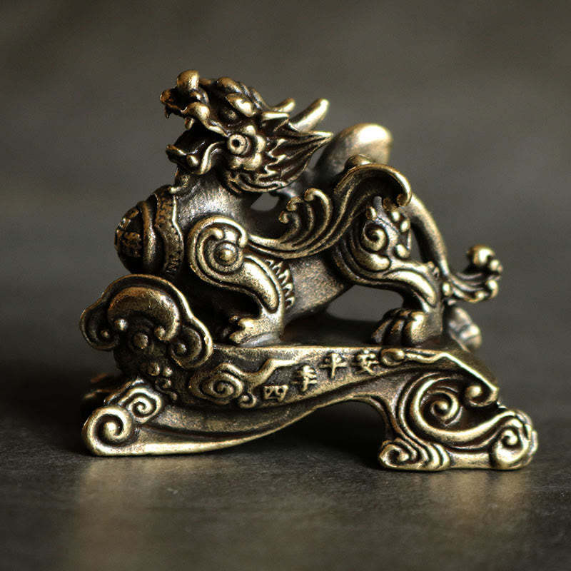 Handmade FengShui PiXiu Copper Wealth Luck Decoration