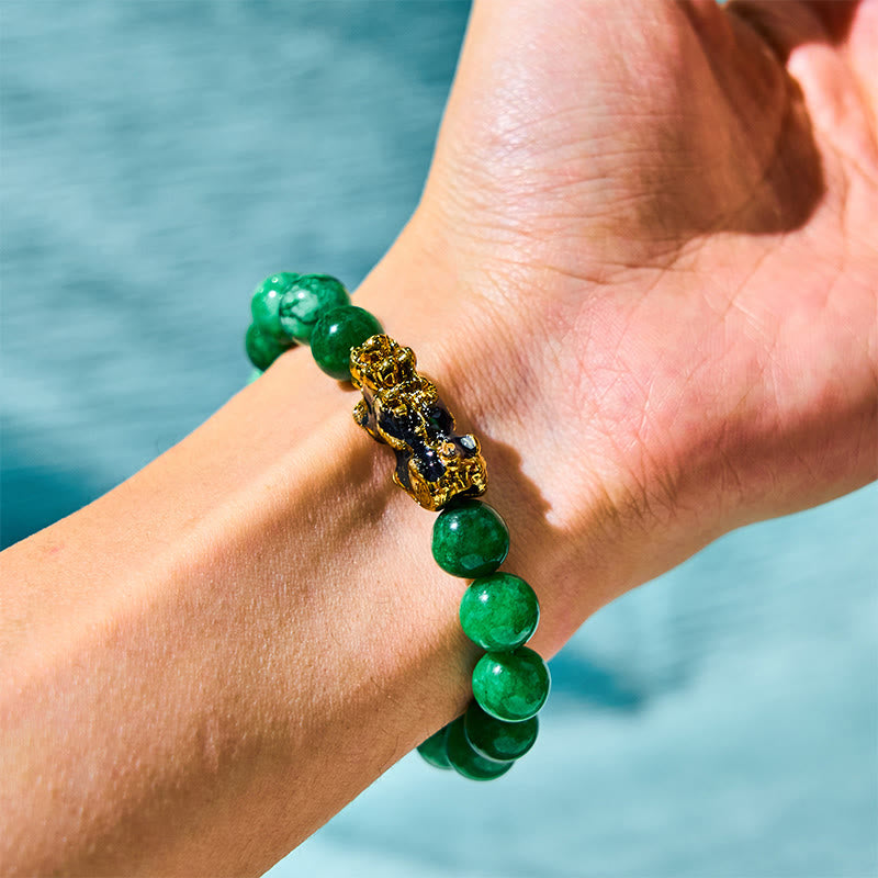 FengShui PiXiu Jade Protection Bracelet
