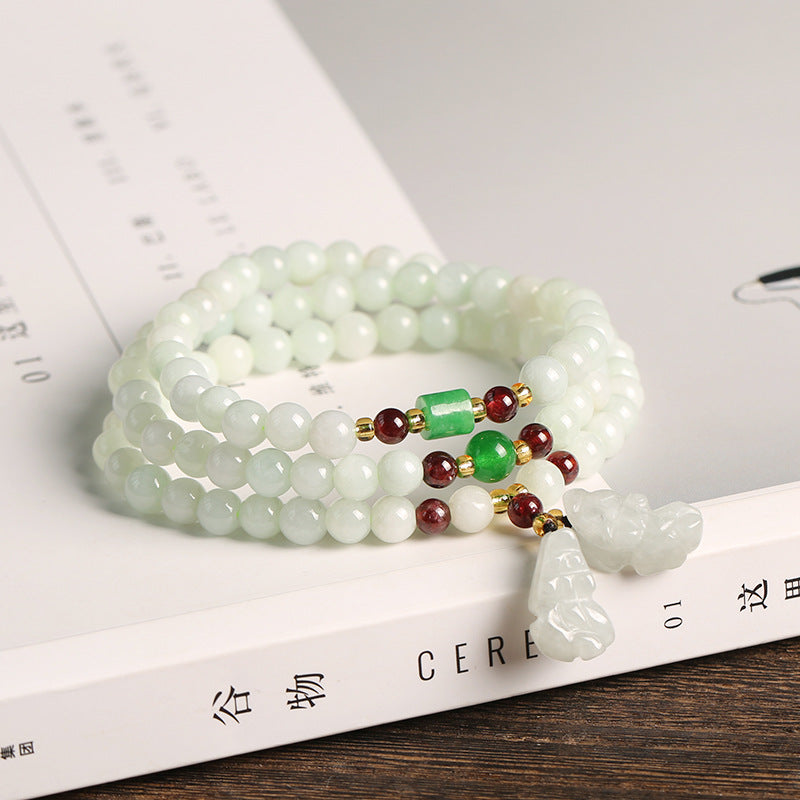 Natural Jade Pixiu mystic zen Abundance Bracelet