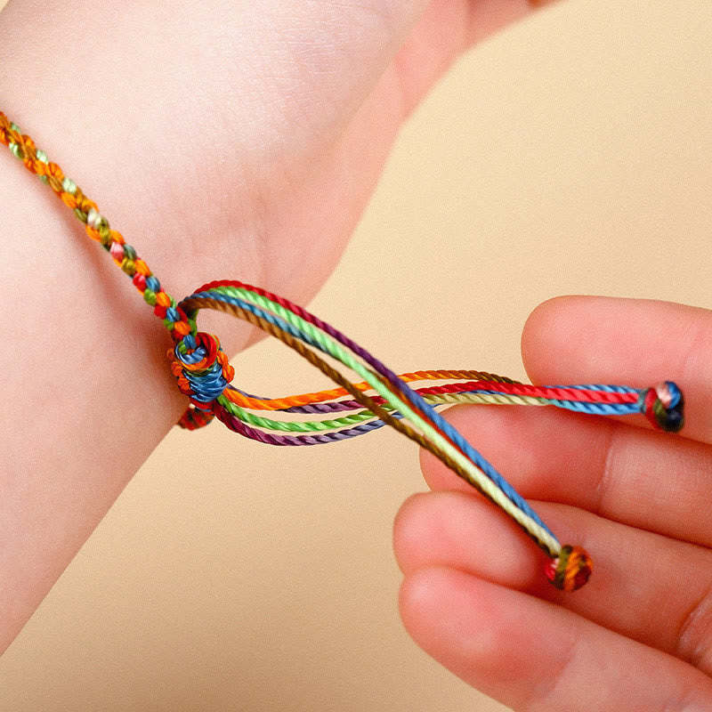 May all your wishes come true Lucky Multicolored Bracelet