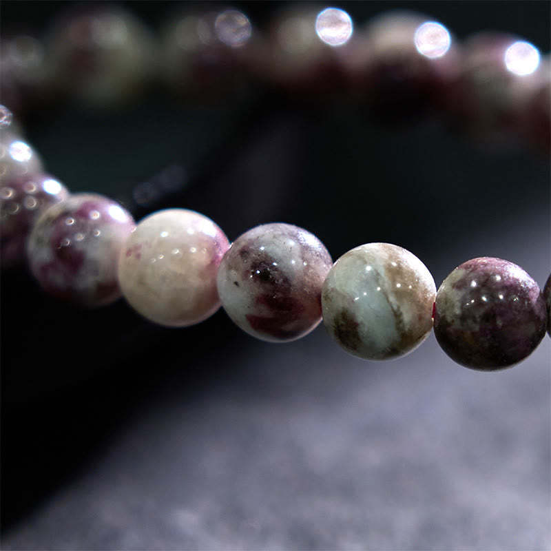 mystic zen Stone Plum Blossom Tourmaline Balance Bracelet