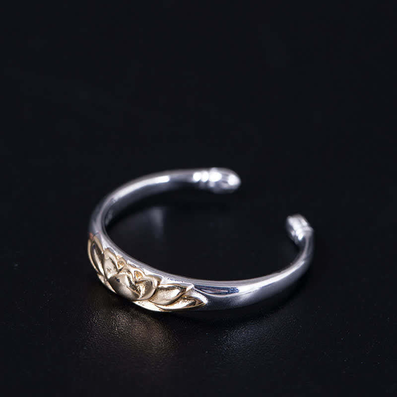 925 Sterling Silver Lotus Flower New Beginning Ring