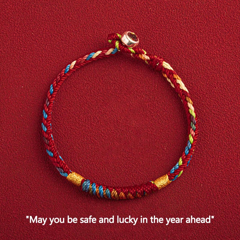 May You Be Safe And Lucky In The Year Ahead Multicolored Bracelet