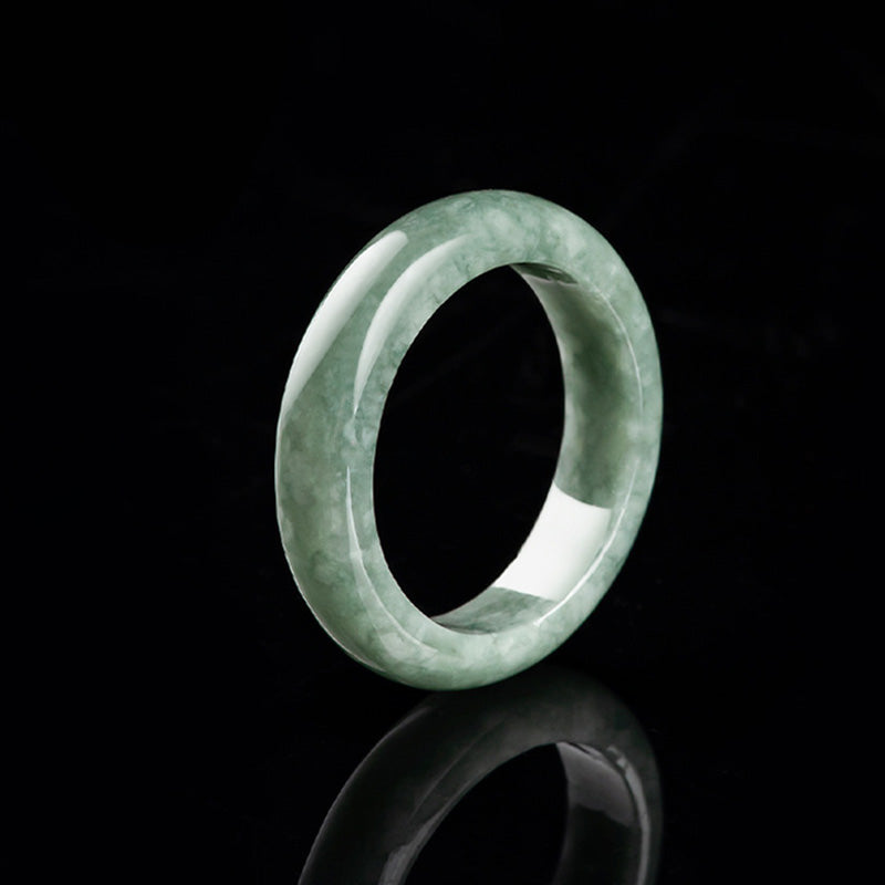 Natural Jade Abundance Healing Ring