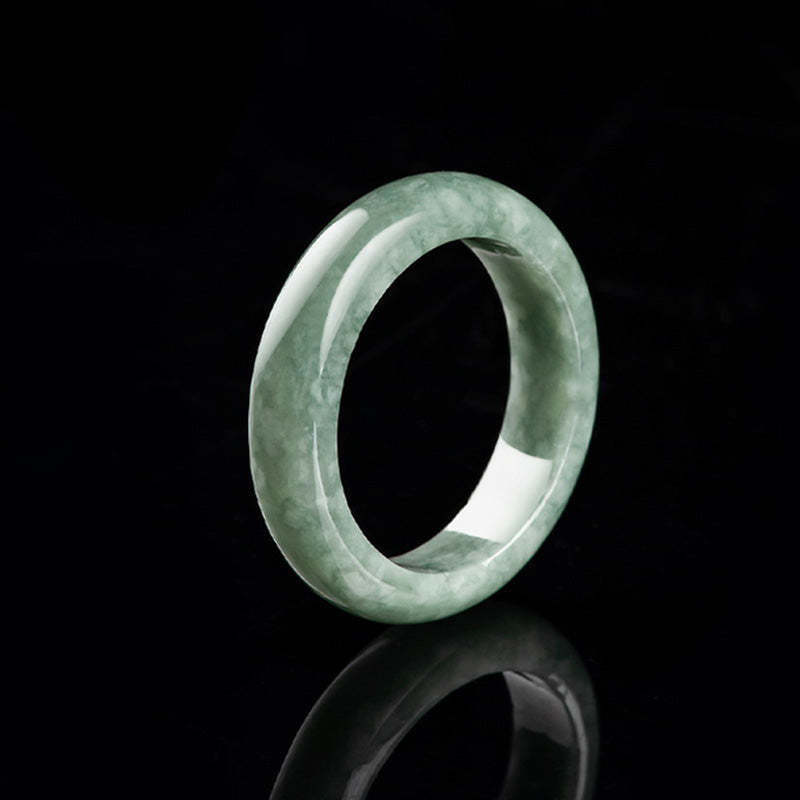 Natural Jade Abundance Healing Ring