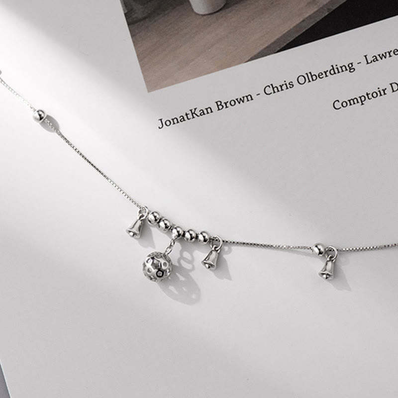 925 Sterling Silver Antiquity Bell Protection Anklet