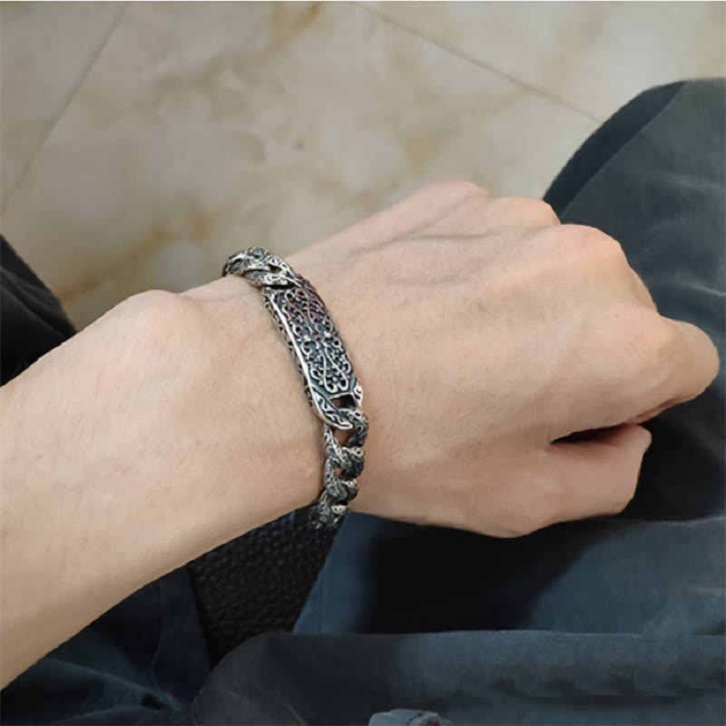 Vintage Patterns Engraved Healing Bracelet