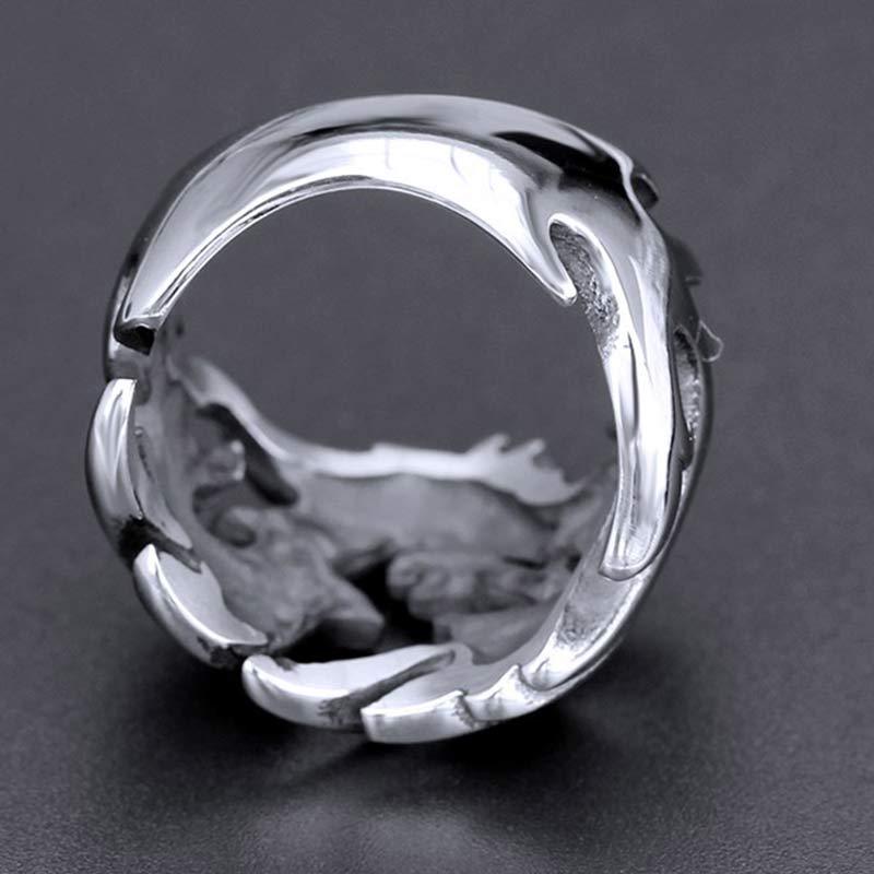 Dragon Pattern Protection Strength Adjustable Ring