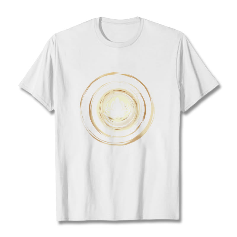 Meditating mystic zen Lotus Pattern Tee T-shirt