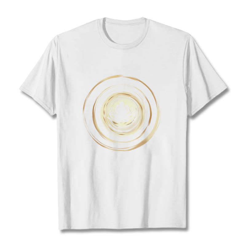 Meditating mystic zen Lotus Pattern Tee T-shirt