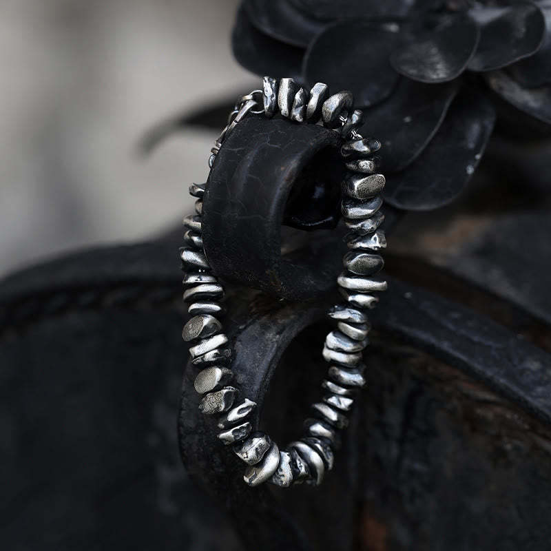 999 Sterling Silver Small Change Shape Protection Bracelet