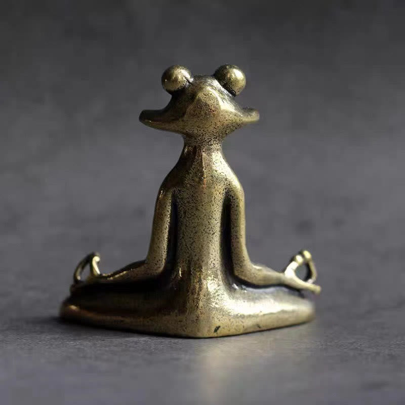 Mini Small Frog Turtle Koi Fish Snail Crab Copper Wealth Home Decoration