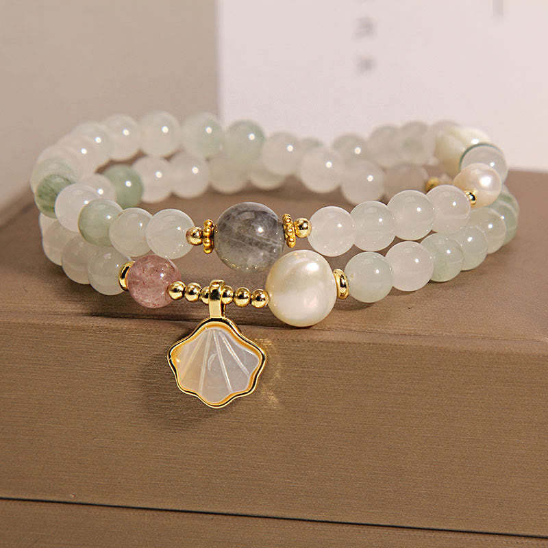 Double Layer Jade Shell Luck Bracelet