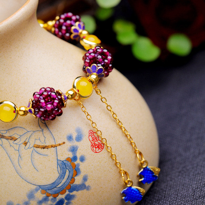 Tibetan Garnet Calm Bracelet
