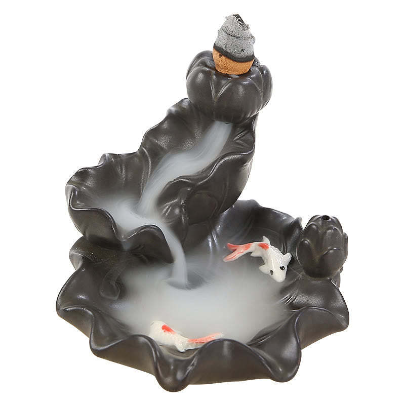 Koi Fish Lucky Incense Burner Decoration