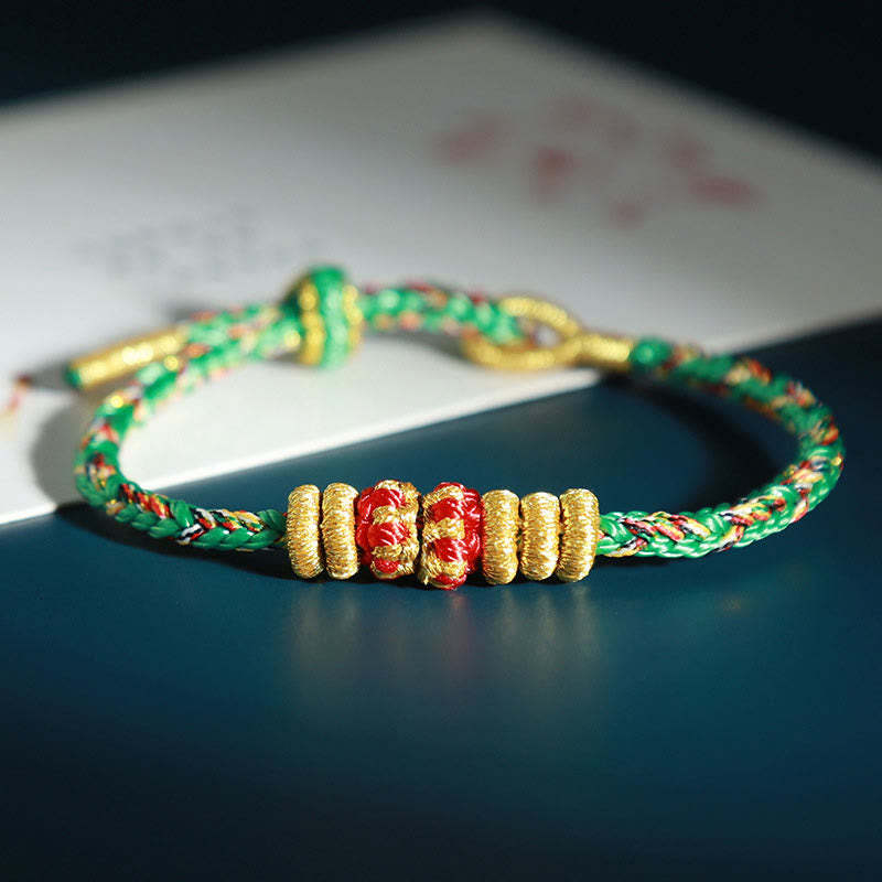 Chinese Zodiac Natal mystic zen Colorful Strings Luck Bracelet