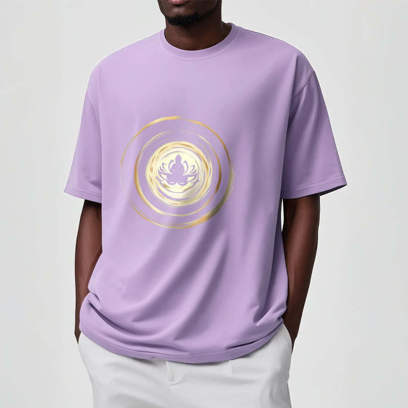Meditating mystic zen Lotus Pattern Tee T-shirt