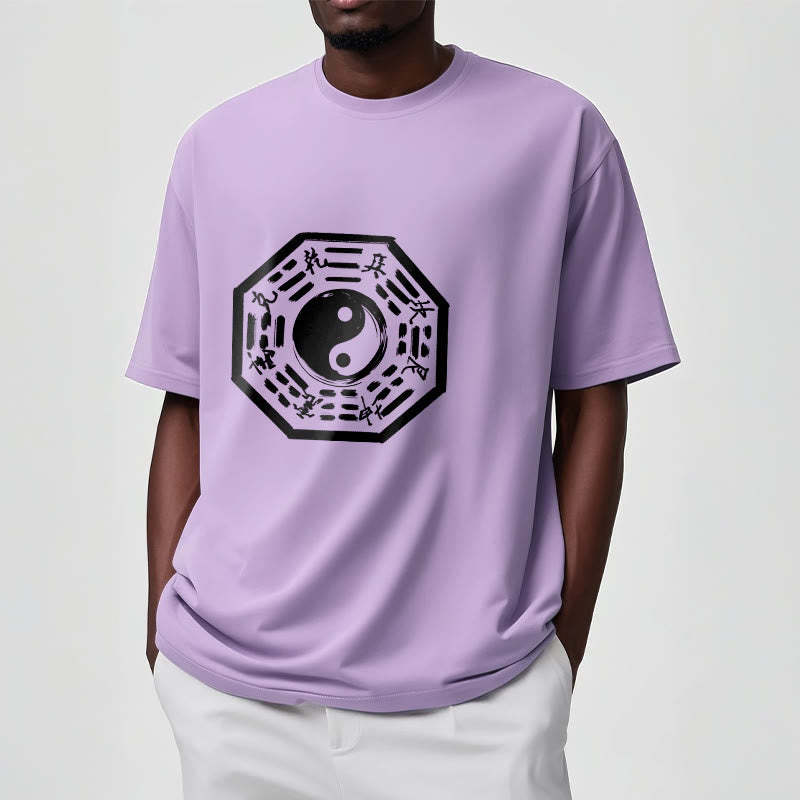 Ba Gua Pattern Cotton Tee T-shirt