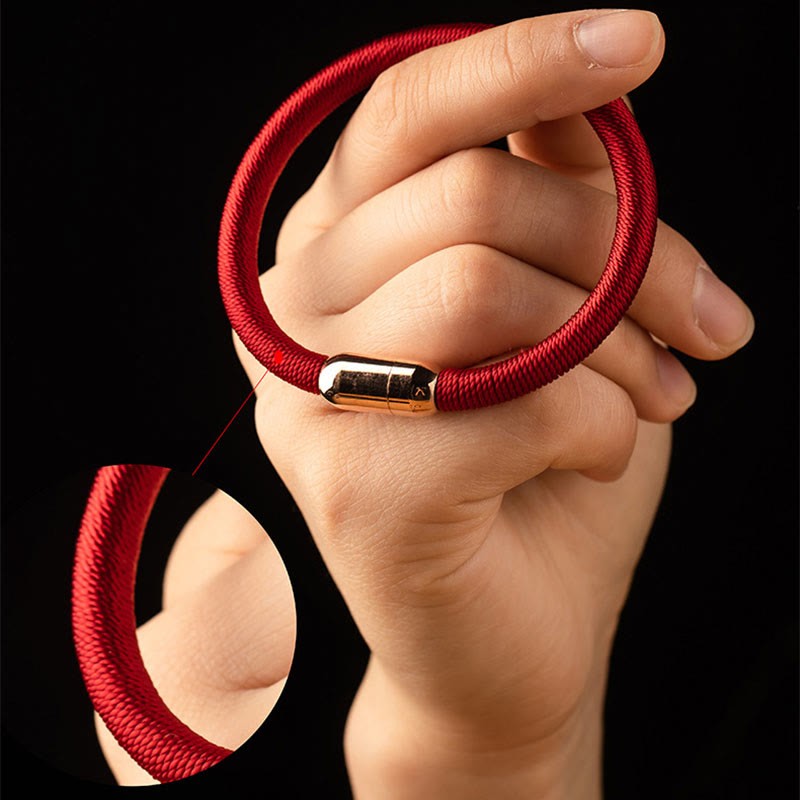 Tibetan Handmade King Kong Knot Protection Magnetic Buckle Braided Bracelet