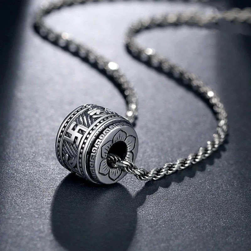 Tibet Om Mani Padme Hum Protection Necklace Pendant