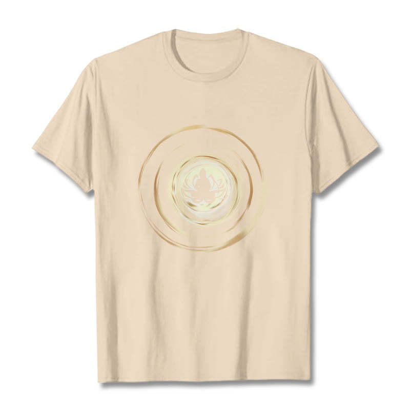 Meditating mystic zen Lotus Pattern Tee T-shirt