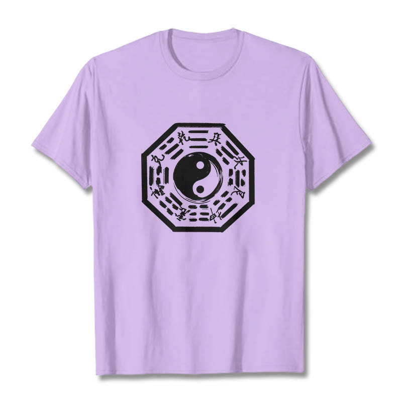 Ba Gua Pattern Cotton Tee T-shirt