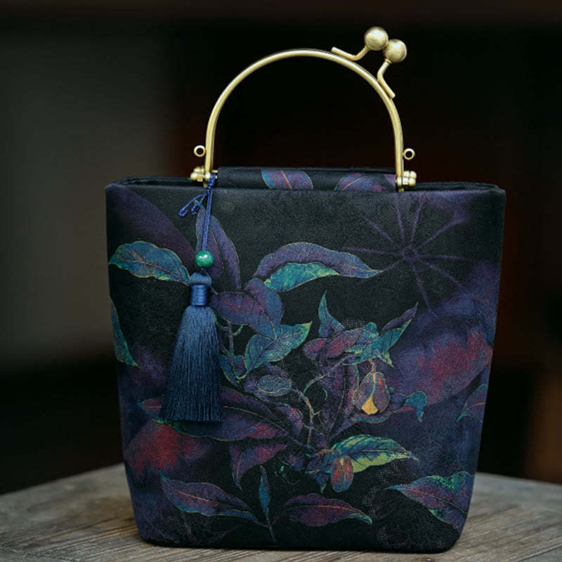 Leaves Butterfly Metal Chain Crossbody Bag Shoulder Bag Handbag