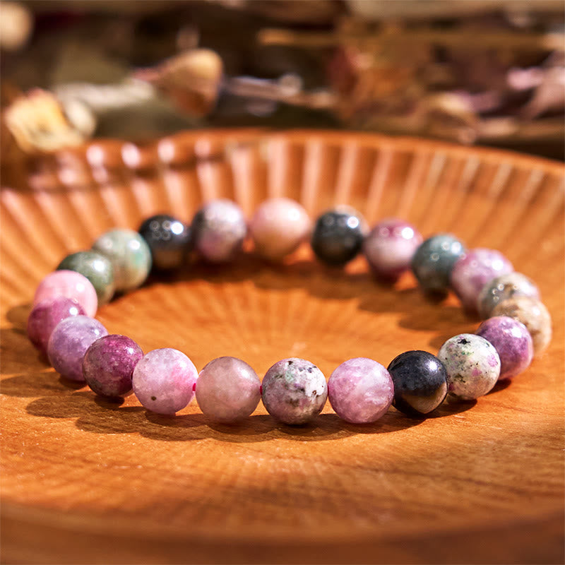 mystic zen Stone Rainbow Tourmaline Positive Bracelet