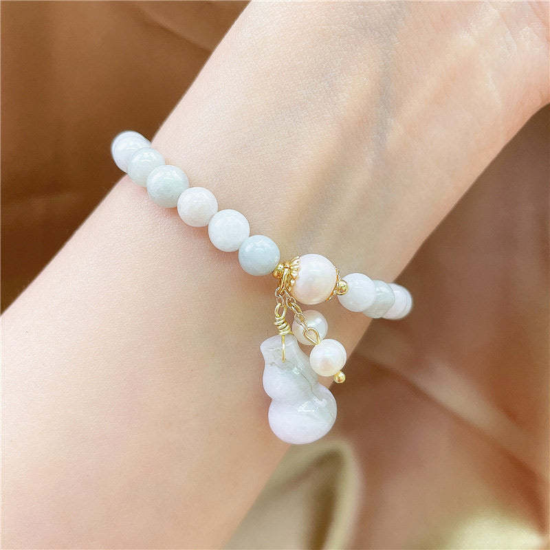 Jade Gourd Blessing Protection Charm Bracelet