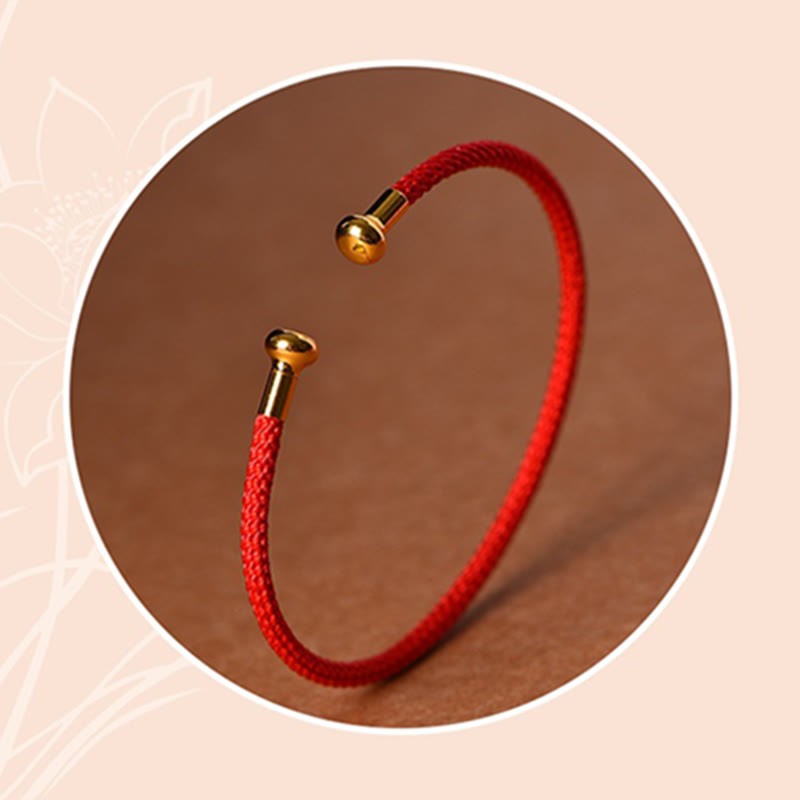 Simple Design Handmade Luck Braid String Cuff Bracelet