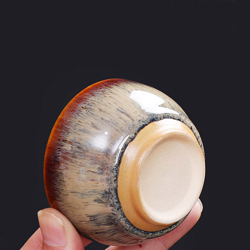 12 Chinese Zodiac Pattern Ceramic Teacup Kung Fu Jian Chinese Zhan Tea Cup 73ml