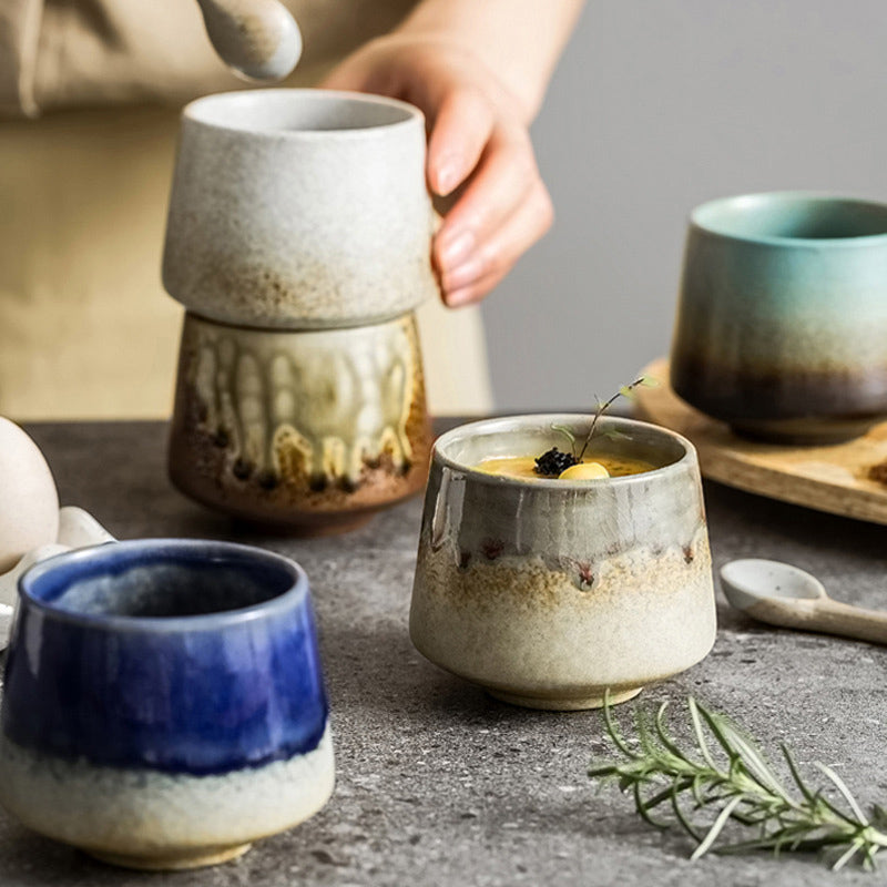 Retro Kiln Change Ceramic Coffee Mug Tea Espresso Coffee Cup 200ml
