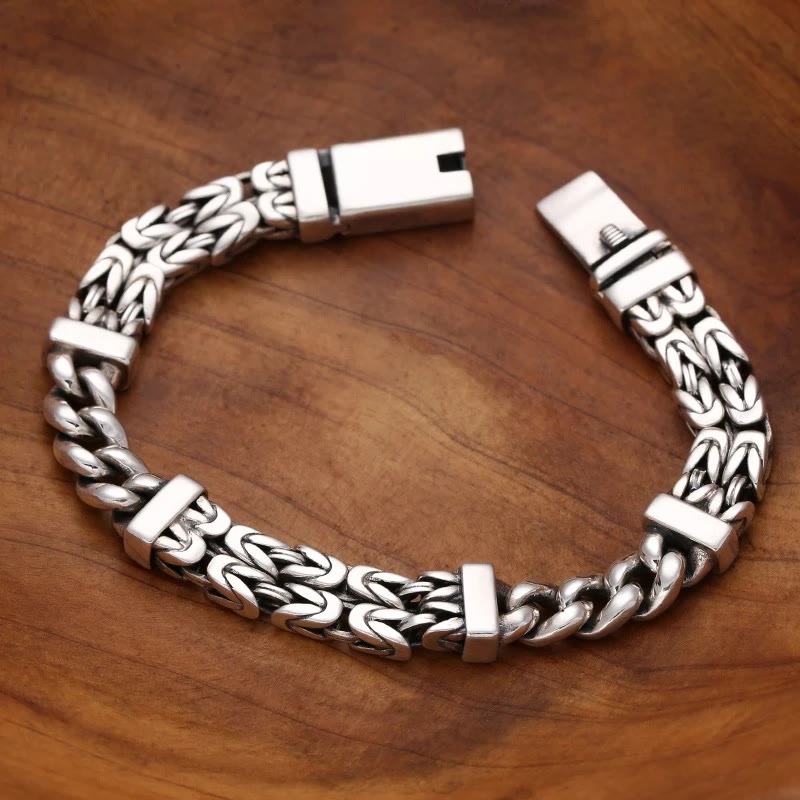 Retro Chain Pattern Luck Healing Bracelet