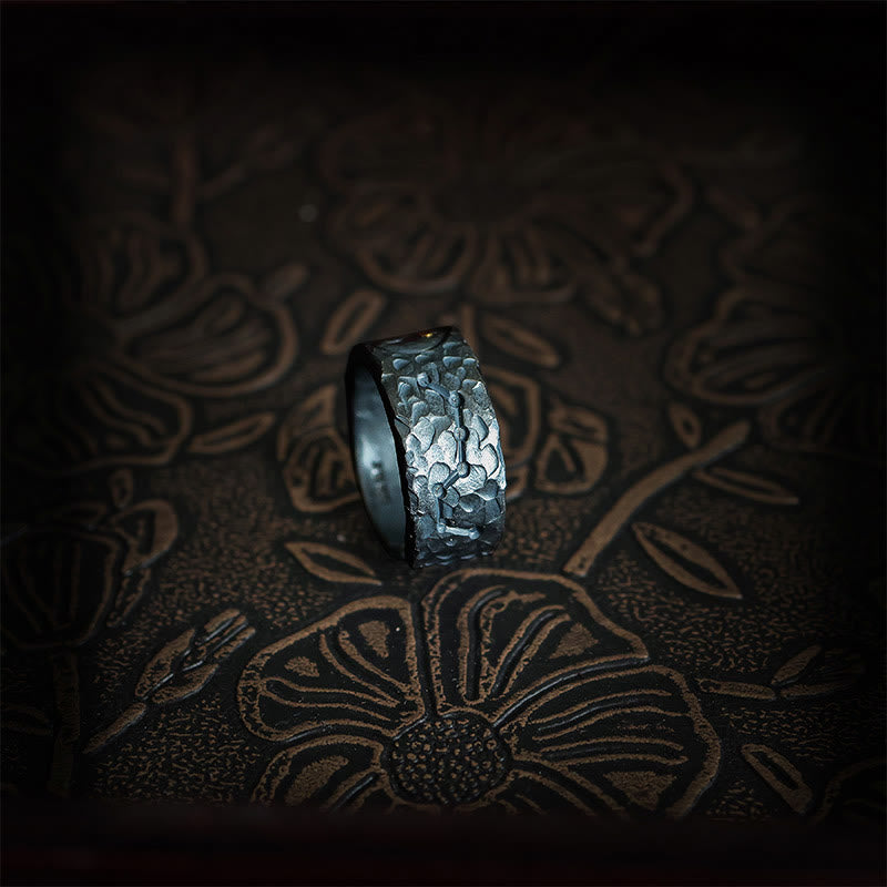 999 Sterling Silver Yin Yang Balance Ring
