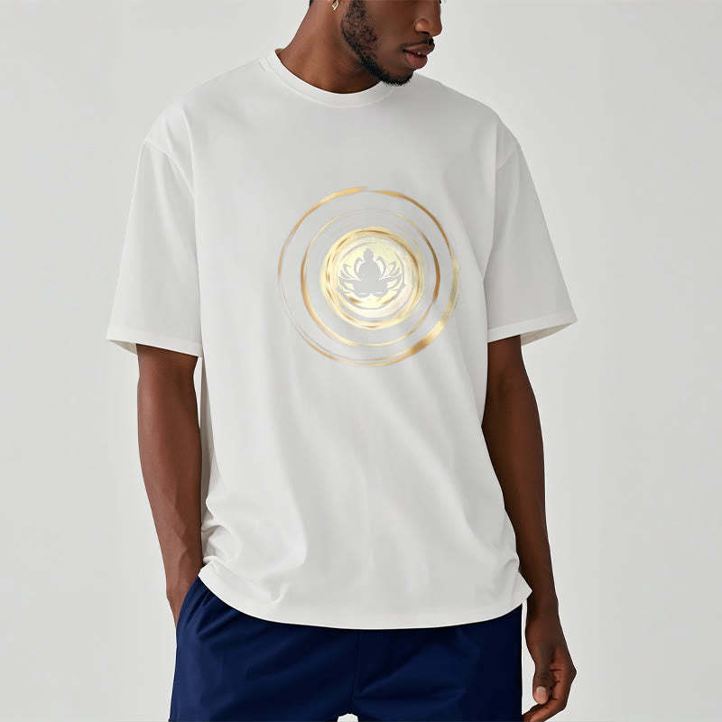 Meditating mystic zen Lotus Pattern Tee T-shirt