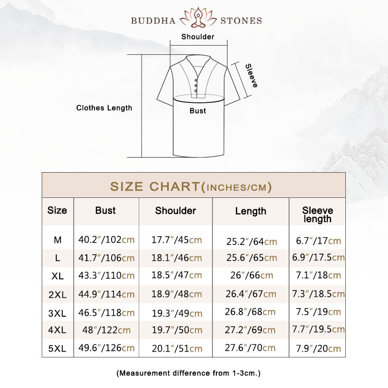 2Pcs Solid Color Cotton Button Short Sleeve T-shirt Pants Men's Set