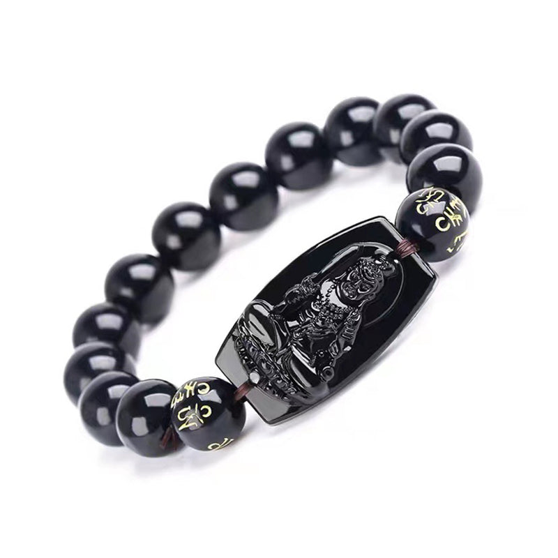 Chinese Zodiac Obsidian Protection Bracelet