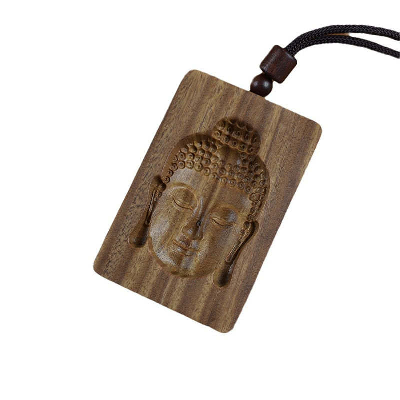 Green Sandalwood mystic zen Symbol Positive Necklace Pendant