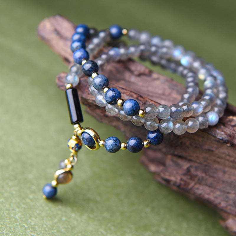 Moonstone Lazurite Calm Healing Positive Bracelet