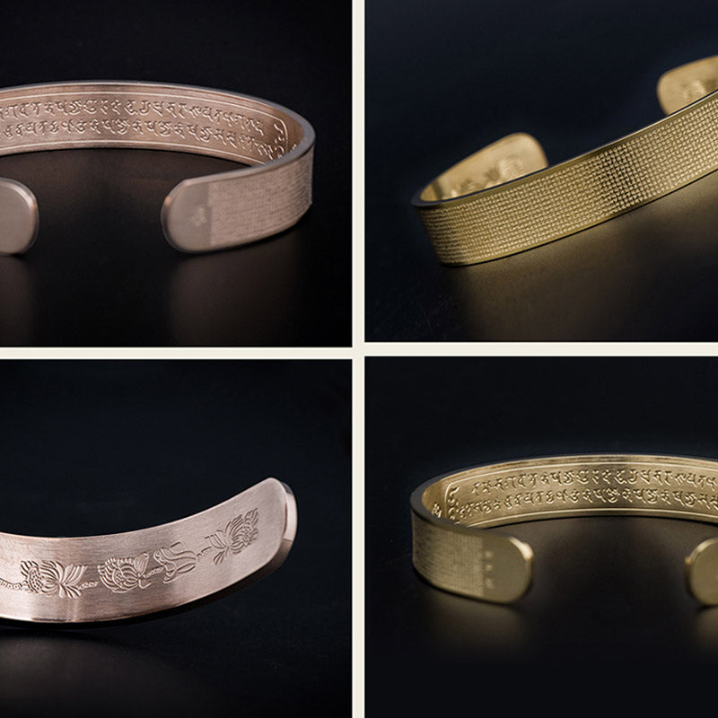 Shurangama Mantra Engraving Titanium Steel Blessing Bracelet
