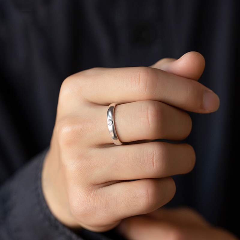 925 Sterling Silver Chinese Zodiac Natal mystic zen Blessing Couple Ring