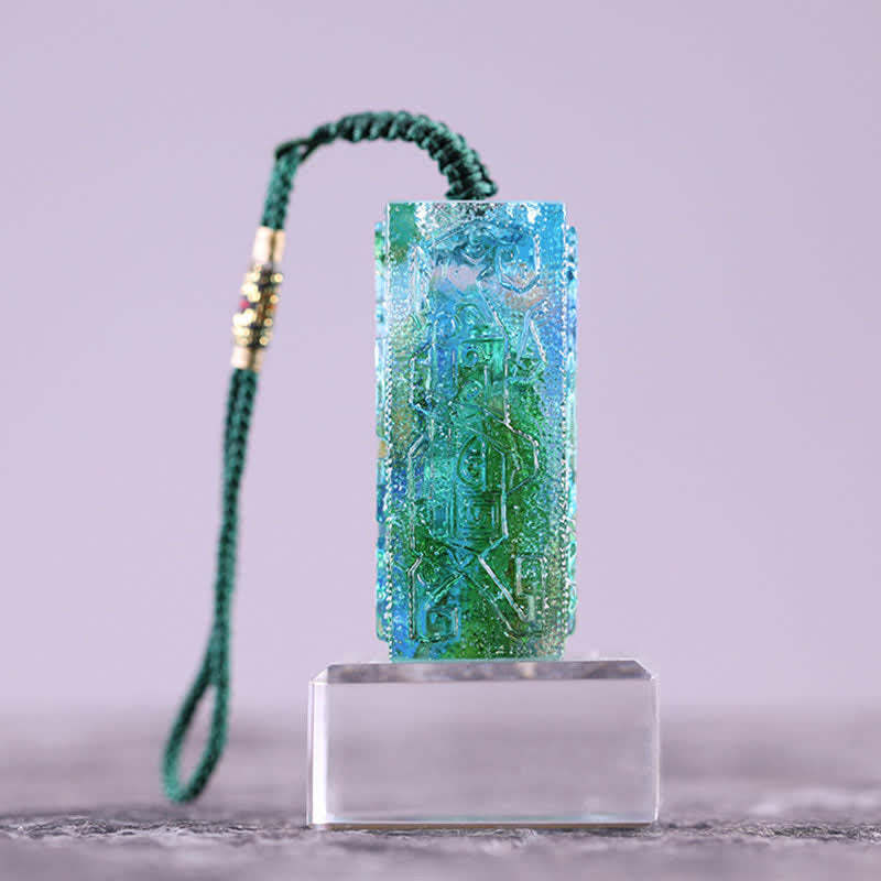 Feng Shui Handmade Liuli Crystal Art Piece Home Office Decoration